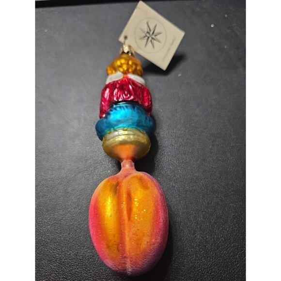 Radko CHRISTMAS PIE (plum) rare vintage drop ornament 95-135-0 NEW w/tag MINT - Picture 2 of 6